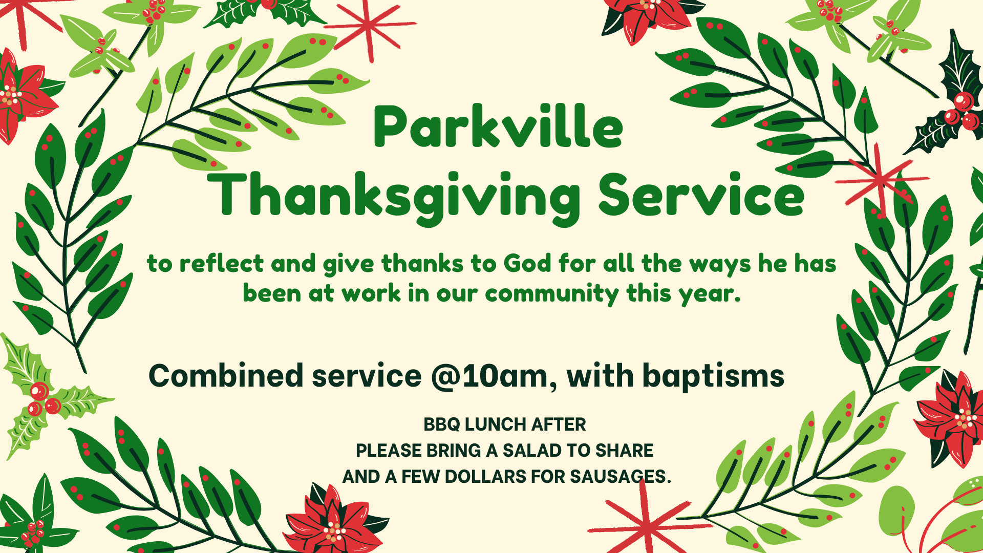 Parkville Thanksgiving Service