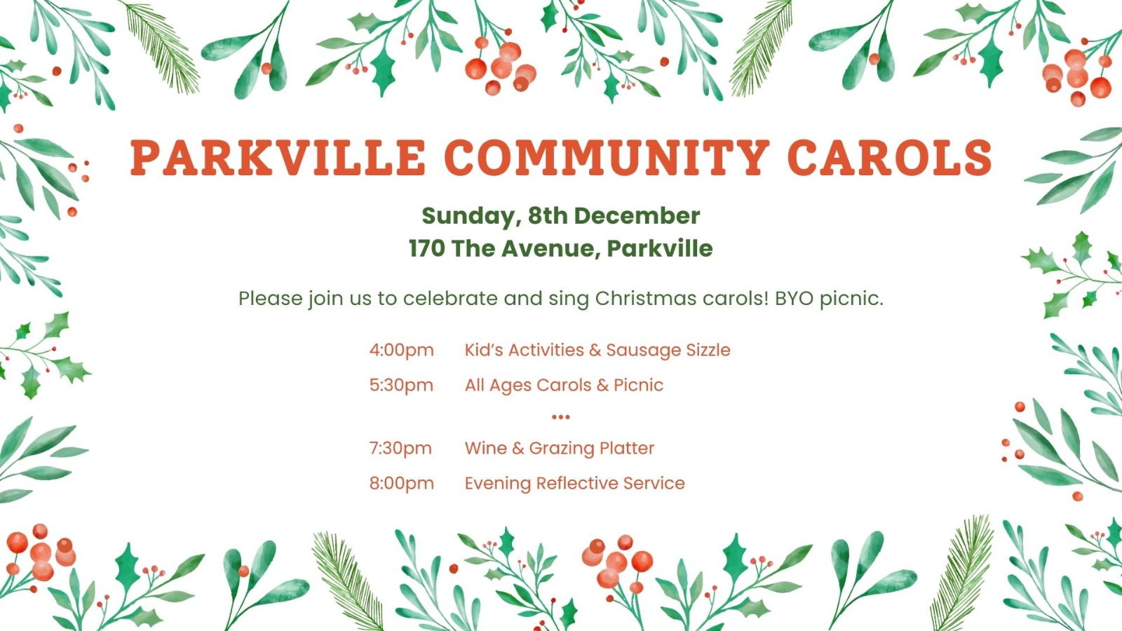 Parkville Community Carols