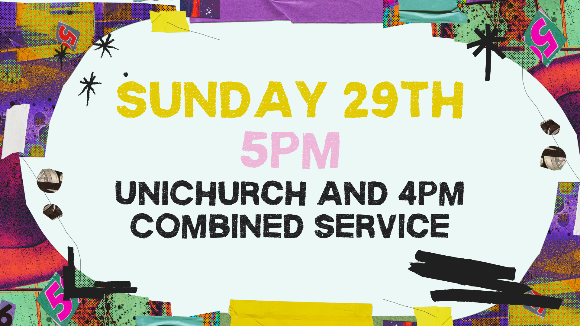 Carlton 4pm & UniChurch Combined Service at 5pm